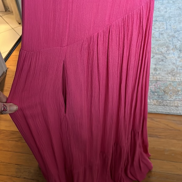 BB Dakota Raspberry Pink Tiered Maxi Dress size small - Picture 5 of 6
